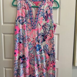 Lilly Pulitzer Pink and Blue Floral Dress